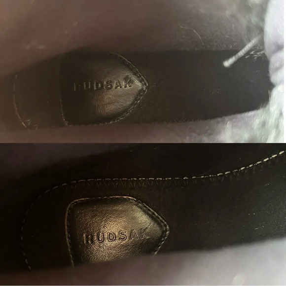 Rudsak Black Leather Lace Up Fur Winter Boots Made in Italy - Picture 13 of 16